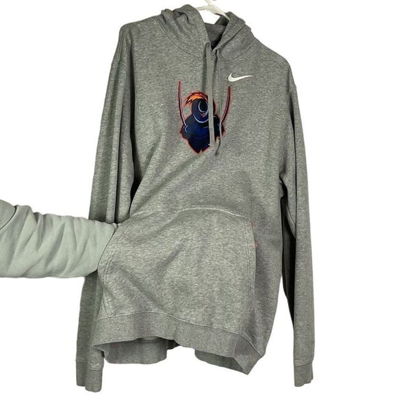 Nike Gray University of Virginia Cavalier Hoodie, Mens XXL, Kangaroo Pocket - Picture 2 of 11